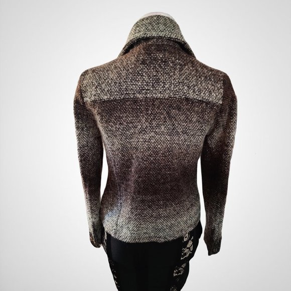 Vintage Charlotte Russe Tweed Double Breasted Blazer Jacket Size Medium - Picture 2 of 4